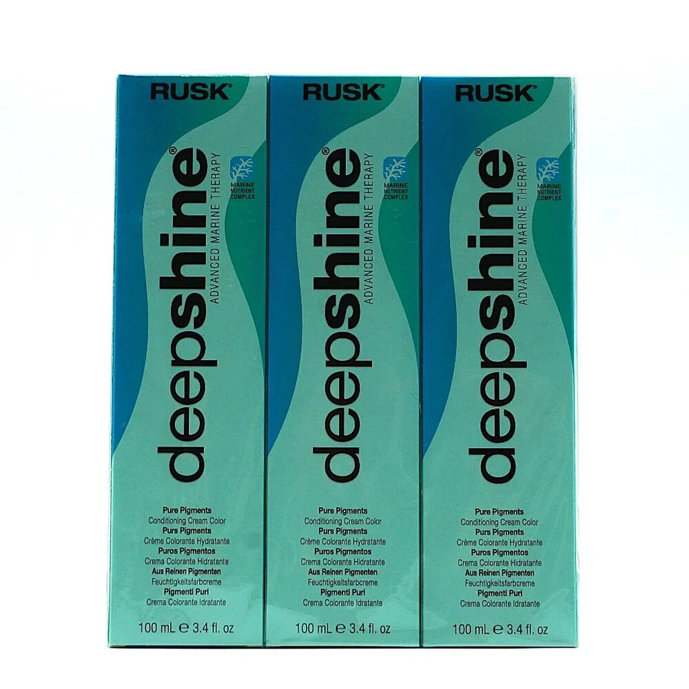 3 Pack RUSK Deepshine Pure Pigments Haircolor Y Yellow 3.4 oz